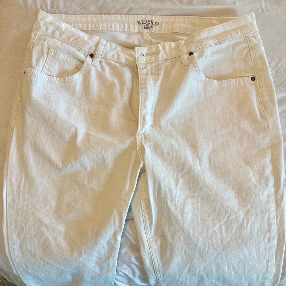 Riders by Lee Men's Cream Relaxed Jeans